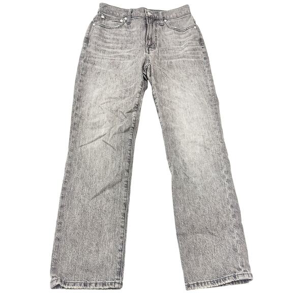 Madewell The Perfect Vintage Gray Wash Denim Jeans Zip Fly Size 27 - Picture 2 of 9